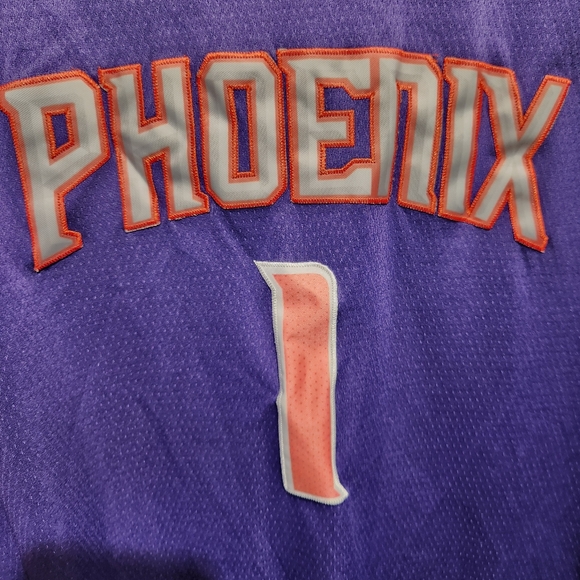 Nike Devin Booker #1 Phoenix Suns NBA Swingman Icon Jersey Size 56 - Picture 3 of 6